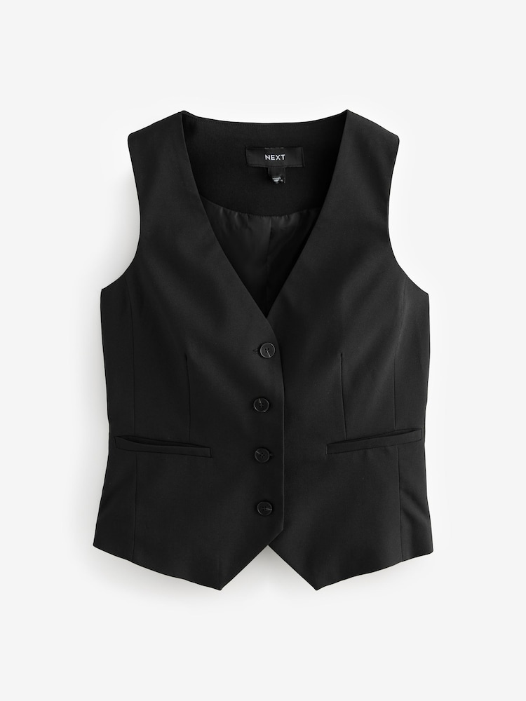 Noir - Gilet extensible ajusté - Image 6 of 8