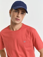 GANT Red Regular Fit Short Sleeve Sheild 100% Cotton T-Shirt - Image 2 of 2