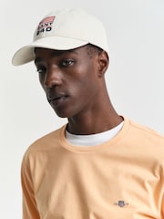 GANT Pale Orange 100% Cotton Shield Logo T-Shirt - Image 4 of 5