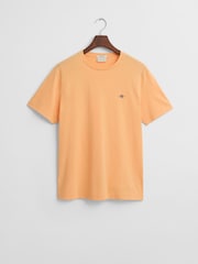 GANT Pale Orange 100% Cotton Shield Logo T-Shirt - Image 5 of 5