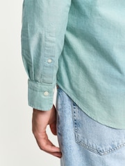 GANT Green Regular Fit Classic Oxford 100% Cotton Shirt - Image 3 of 5