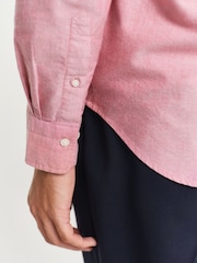 GANT Pink Regular Fit Classic Oxford 100% Cotton Shirt - Image 4 of 5