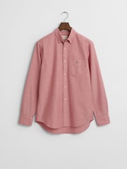 GANT Pink Regular Fit Classic Oxford 100% Cotton Shirt - Image 5 of 5