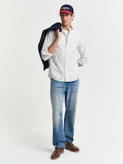 Cămașă GANT Oxford cu croială standard, cu carouri, din 100% bumbac - Imaginea 2 din 6