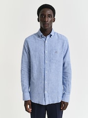 GANT Blue 100% Cotton Shirt - Image 3 of 6