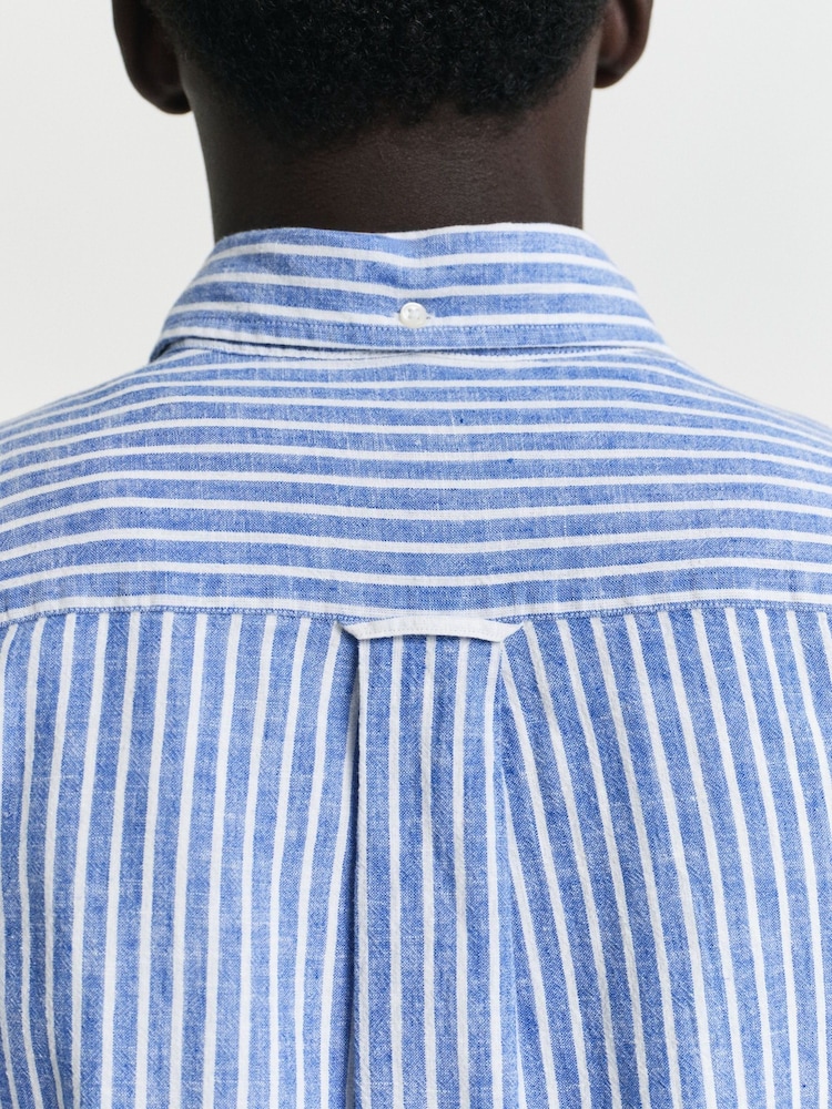 GANT Blue 100% Cotton Shirt - Image 5 of 6