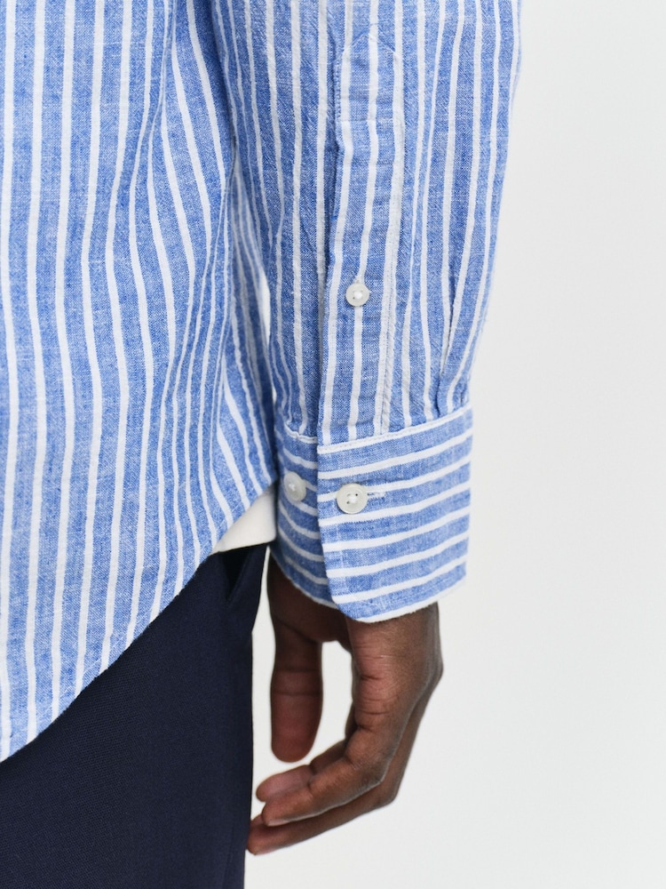 GANT Blue 100% Cotton Shirt - Image 6 of 6