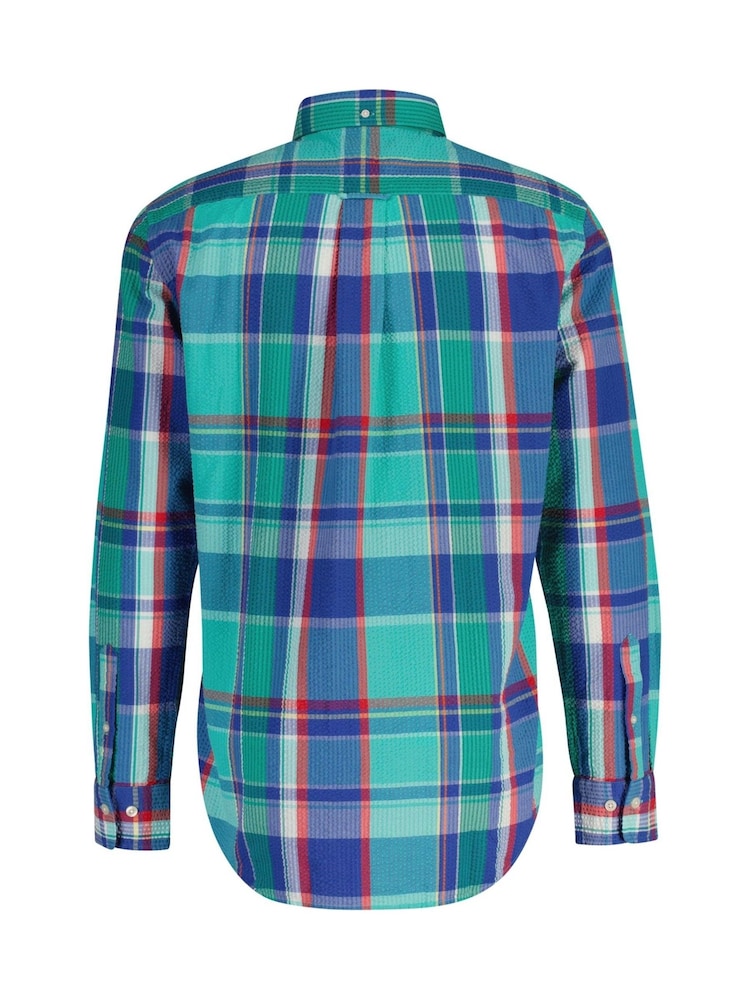 GANT 100% Cotton Regular Fit Seersucker Madras Shirt - Изображение 6 из 6