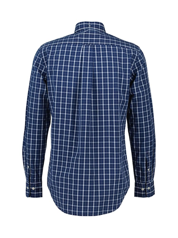 GANT Blue 100% Cotton Regular Fit Indigo Button Down Shirt - Image 2 of 2