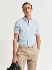 GANT Pale Blue 100% Cotton Shirt - Image 1 of 7