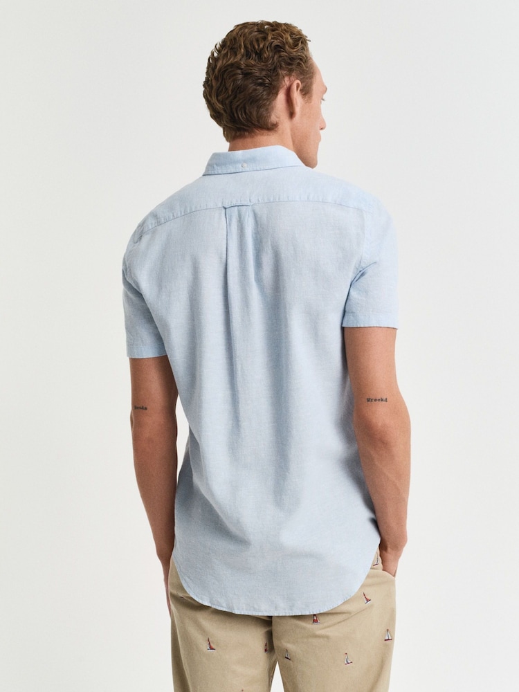 GANT Pale Blue 100% Cotton Shirt - Image 2 of 7 GANT Pale Blue 100% Cotton Shirt - Image 2 of 7