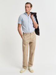 GANT Pale Blue 100% Cotton Shirt - Image 4 of 7
