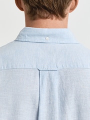 GANT Pale Blue 100% Cotton Shirt - Image 5 of 7