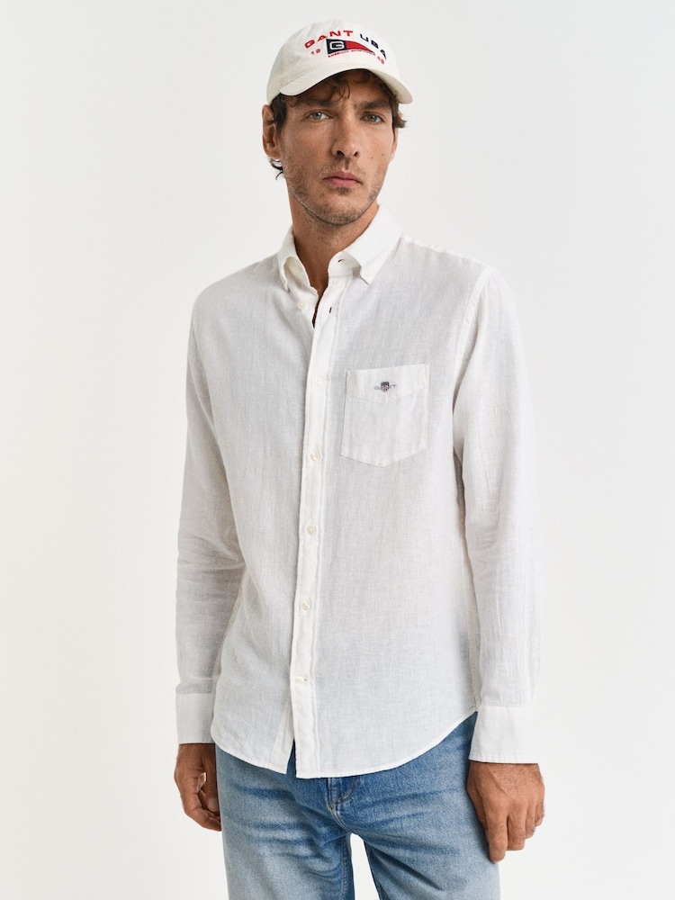 GANT White 100% Cotton Shirt - Image 1 of 8