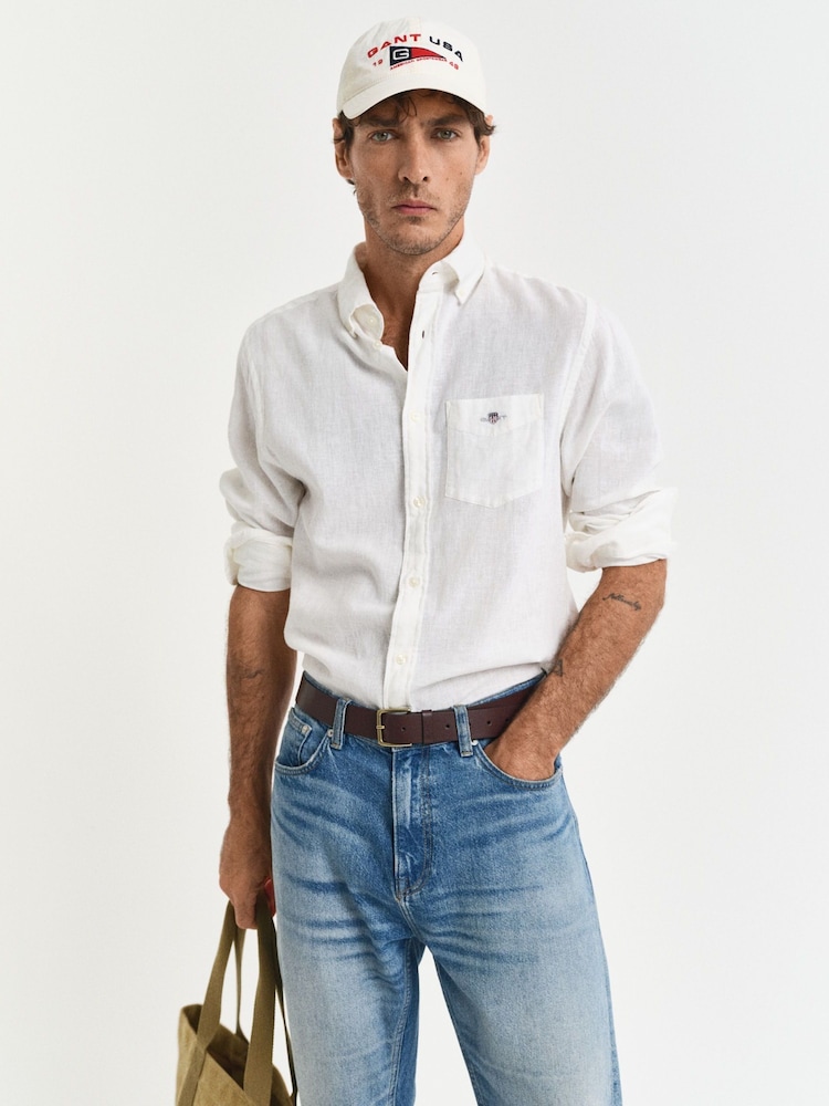 GANT White 100% Cotton Shirt - Image 3 of 8