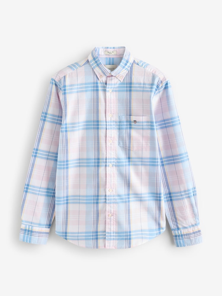 GANT Pink Check Oxford Shirt - Image 4 of 4 GANT Pink Check Oxford Shirt - Image 4 of 4