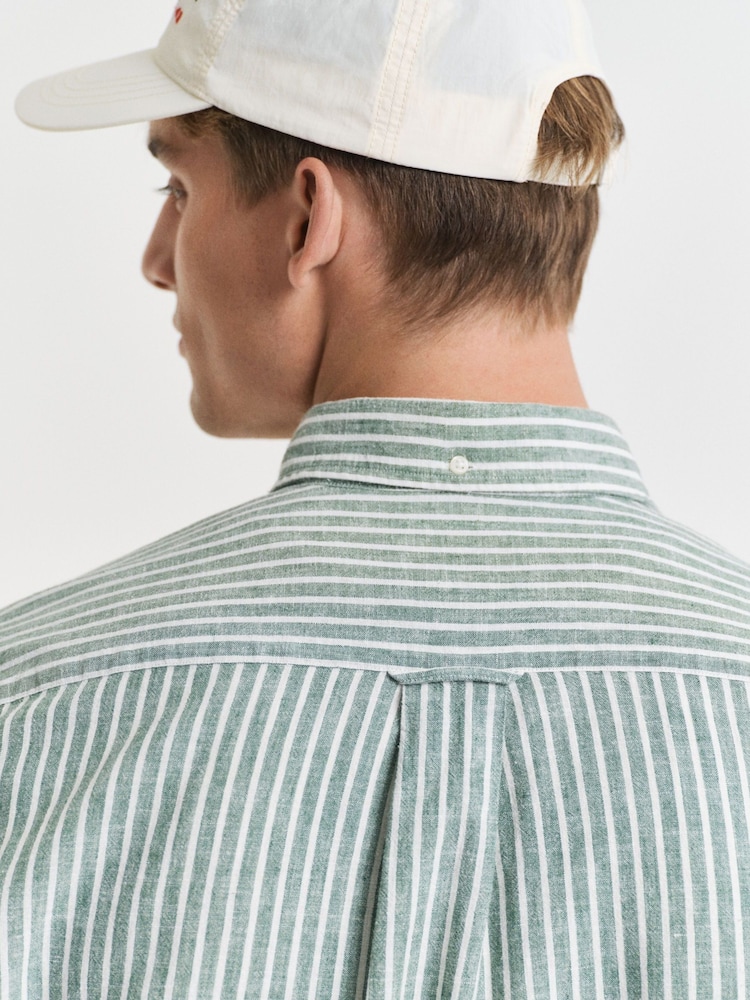 GANT Green 100% Cotton Shirt - Image 6 of 7