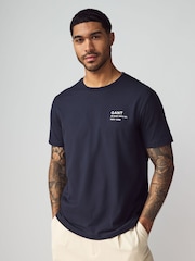 GANT Navy 100% Cotton T-Shirt - Image 1 of 5