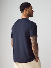 GANT Navy 100% Cotton T-Shirt - Image 2 of 5