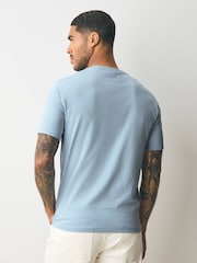 Hellblau - GANT T-Shirt mit Grafik-Wappen-Logo - Bild 2 von 4