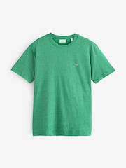 GANT Green Yarn Dyed Stripe Cotton T-Shirt - Image 4 of 4