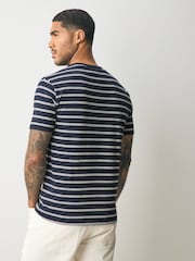 GANT Navy Short Sleeve Striped T-Shirt - Image 3 of 8