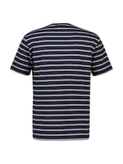 GANT Navy Short Sleeve Striped T-Shirt - Image 8 of 8