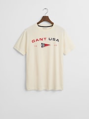Camiseta deportiva con logo de bandera de GANT - Imagen 5 de 5