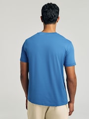 GANT Blue Short Sleeve 100% Cotton Graphic T-Shirt - Image 2 of 5