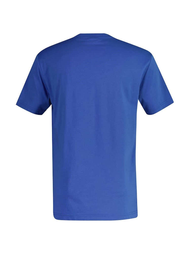 GANT Blue Short Sleeve 100% Cotton Graphic T-Shirt - Image 5 of 5