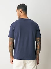 GANT Navy Sports New Haven Logo T-Shirt - Image 2 of 5