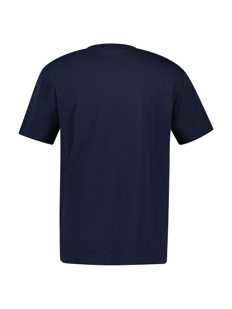 GANT Navy Sports New Haven Logo T-Shirt - Image 5 of 5