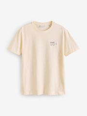 GANT Cream 100% Cotton T-Shirt - Image 5 of 5