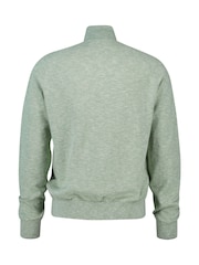 GANT Green 100% Cotton Slubbed Finish Half Zip Jumper - Image 6 of 6