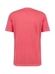 GANT Red Sunfaded Printed 100% Cotton T-Shirt - Image 2 of 2