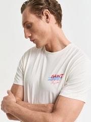 GANT Back Graphic Logo T-Shirt - Bild 4 von 6