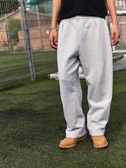 Grey Heavyweight 100% Cotton Joggers - Image 2 of 7