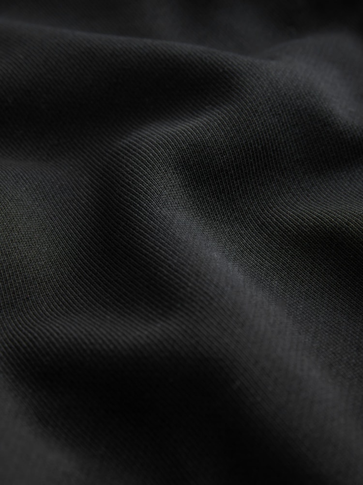 Black Zip Through Heavyweight 100% Cotton Hoodie - Image 3 of 3 Black Zip Through Heavyweight 100% Cotton Hoodie - Image 3 of 3