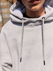 Grey Overhead Hoodie EDIT Heavyweight 100% Cotton Hoodie - Image 4 of 8
