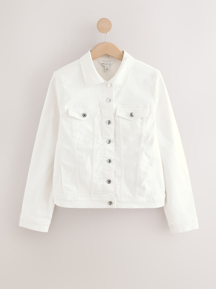 White Denim Jacket - Image 1 of 3