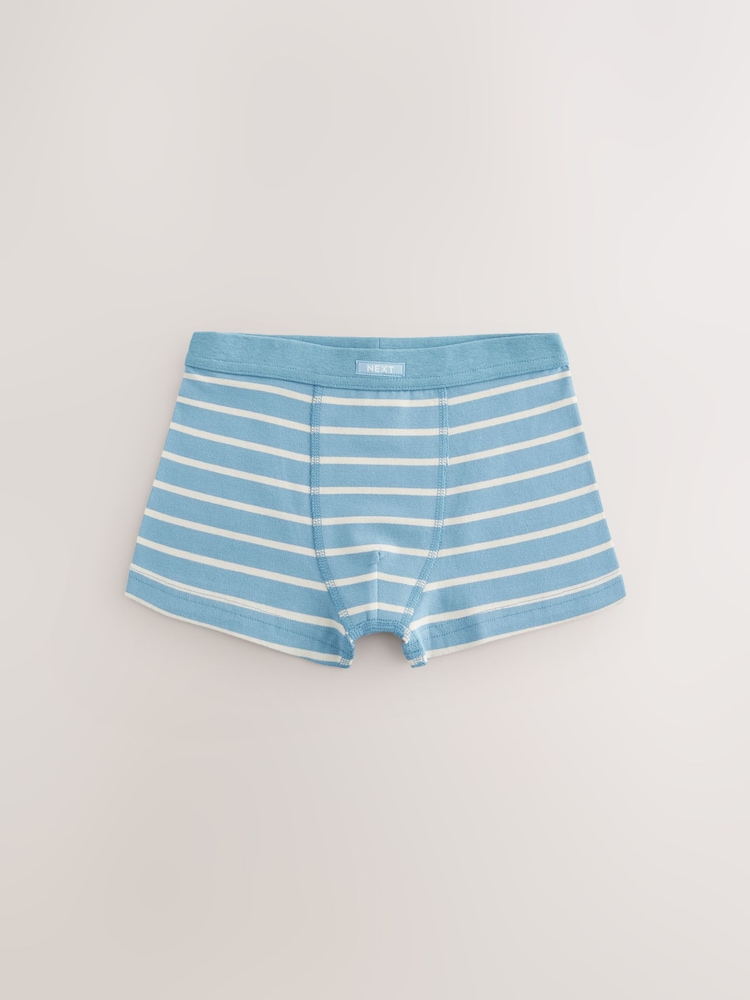 Blue Stripe Soft Waistband Trunks 7 Pack (2-16yrs) - Image 2 of 11