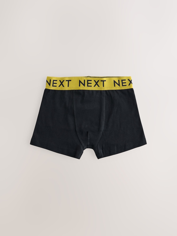 Black with Varsity Waistband Trunks 10 Pack (1.5-16yrs) - Image 12 of 14