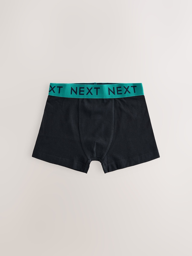 Black with Varsity Waistband Trunks 10 Pack (1.5-16yrs) - Image 4 of 14