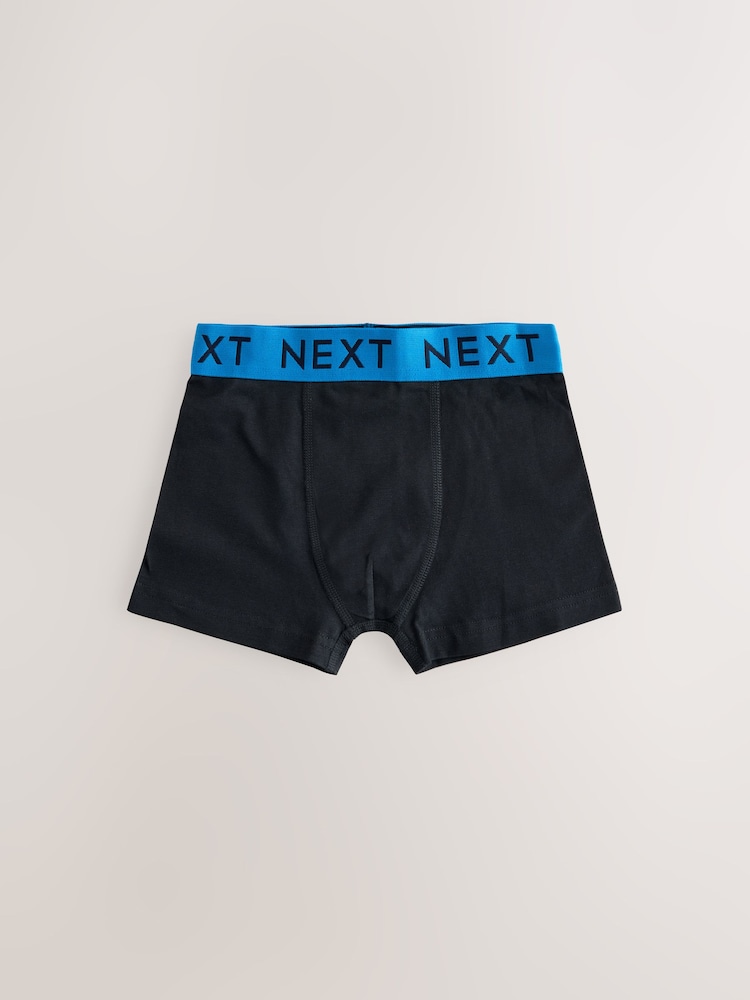 Black with Varsity Waistband Trunks 10 Pack (1.5-16yrs) - Image 8 of 14