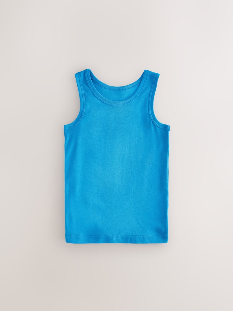 Multicolour Vests 5 Pack (1.5-16yrs) - Image 4 of 9
