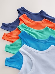Multicolour Vests 5 Pack (1.5-16yrs) - Image 8 of 9