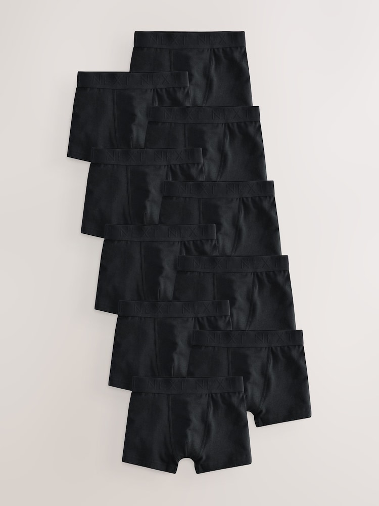 Black Trunks 10 Pack (1.5-16yrs) - Image 1 of 4