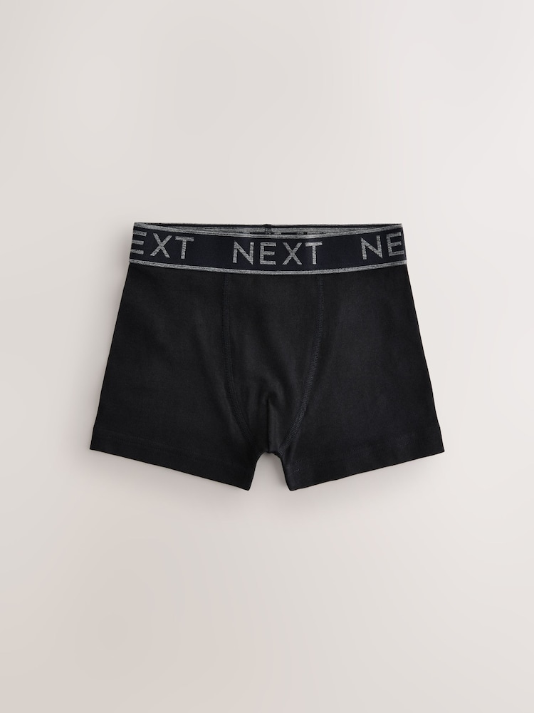 Black with Grey Waistband Trunks 5 Pack (1.5-16yrs) - Image 2 of 9