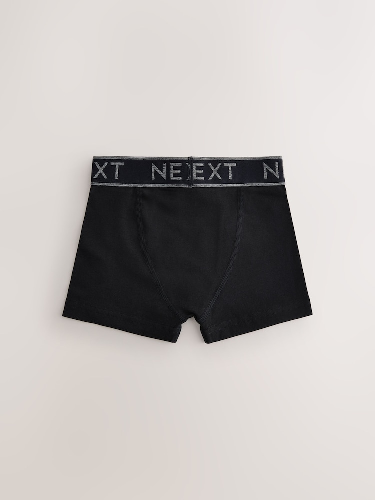Black with Grey Waistband Trunks 5 Pack (1.5-16yrs) - Image 3 of 9