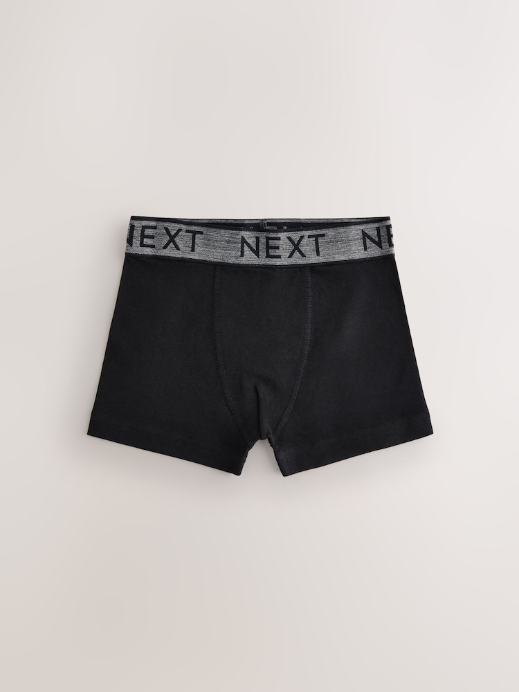 Black with Grey Waistband Trunks 5 Pack (1.5-16yrs) - Image 6 of 9